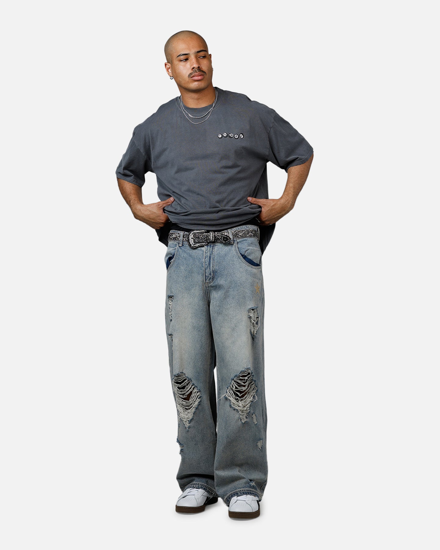 Carre Break T-Shirt Washed Charcoal、mySite、zt4zffjzw