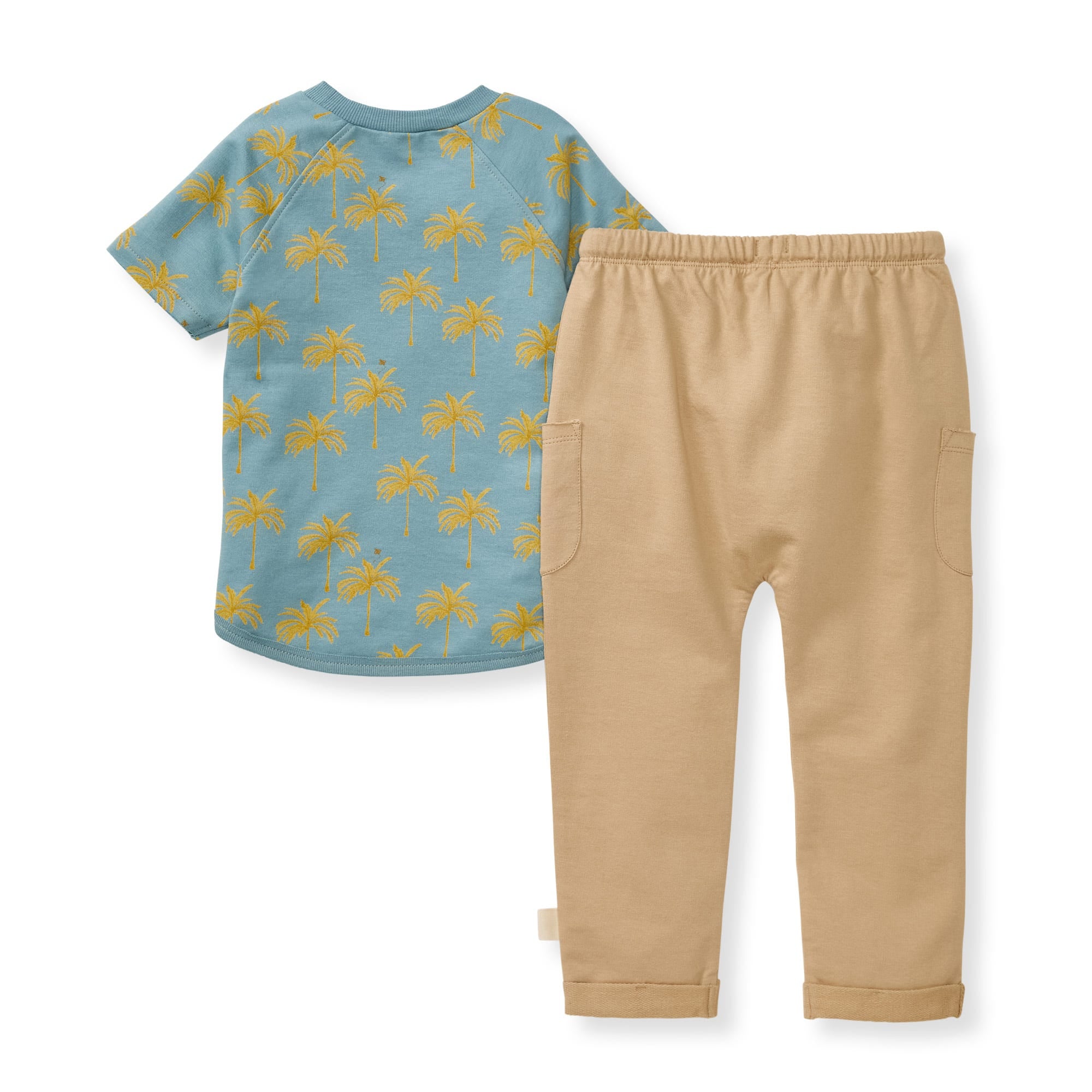 Golden Palms Boy Top & Shorts Set、mySite、g9winljtr