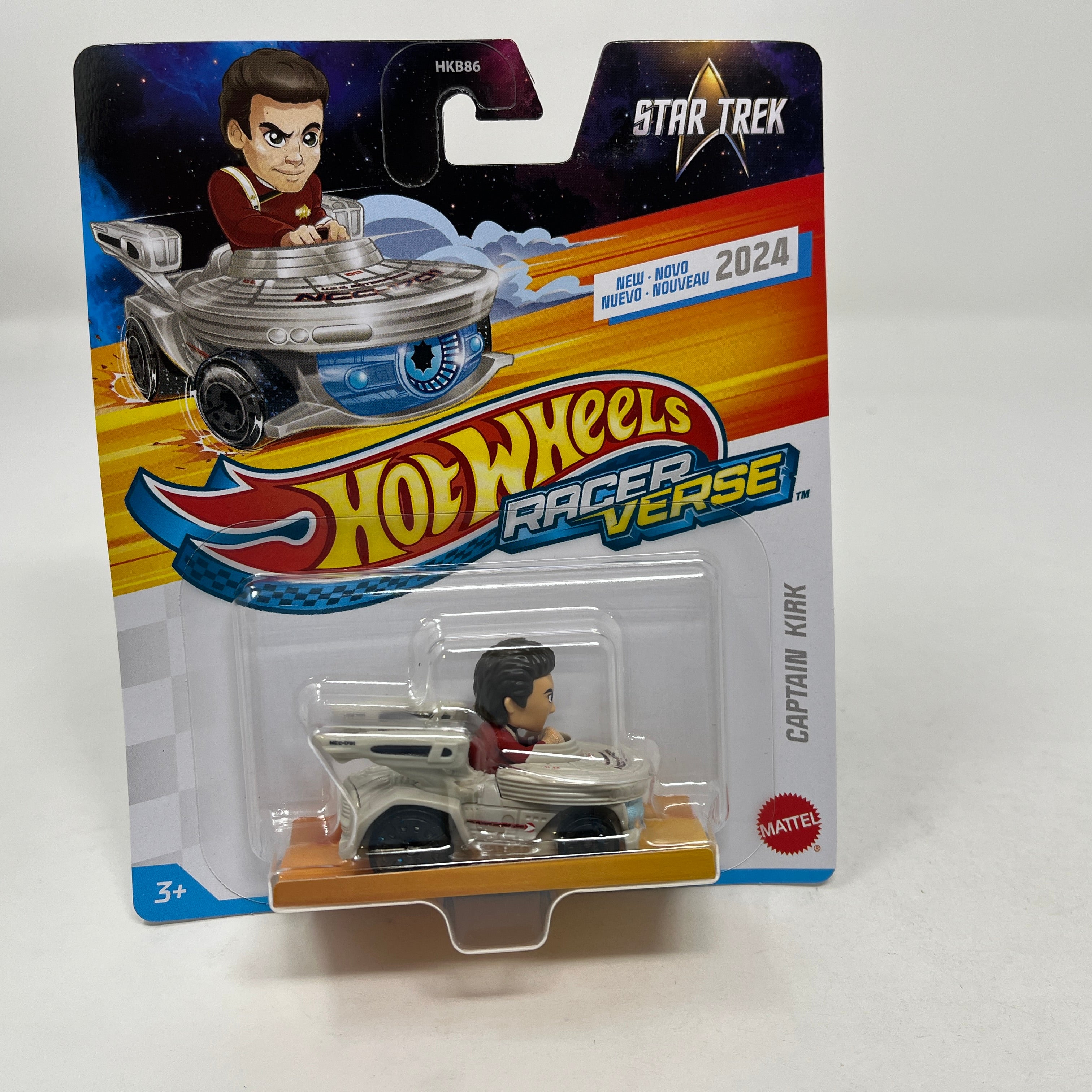 Captain Kirk Star Trek First Edition * 2024 Hot Wheels Racer Verse Case L、mySite、hgirdovlk
