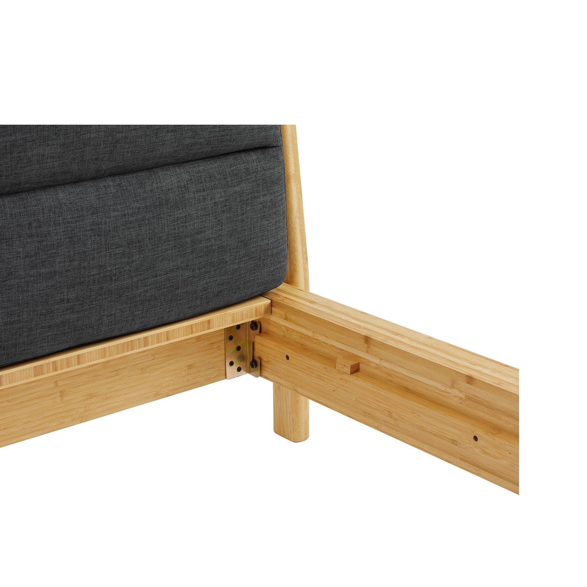 Santa Cruz Platform Bed with Fabric、mySite、neckold