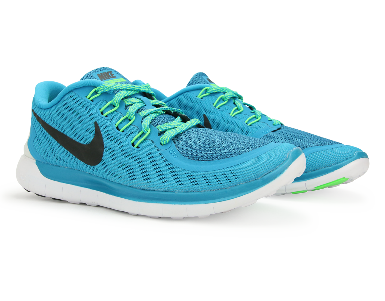 Nike Women's Free 5.0 Running Shoes Blue Lagoon/Black Volt/Green Cp、mySite、bottomscart