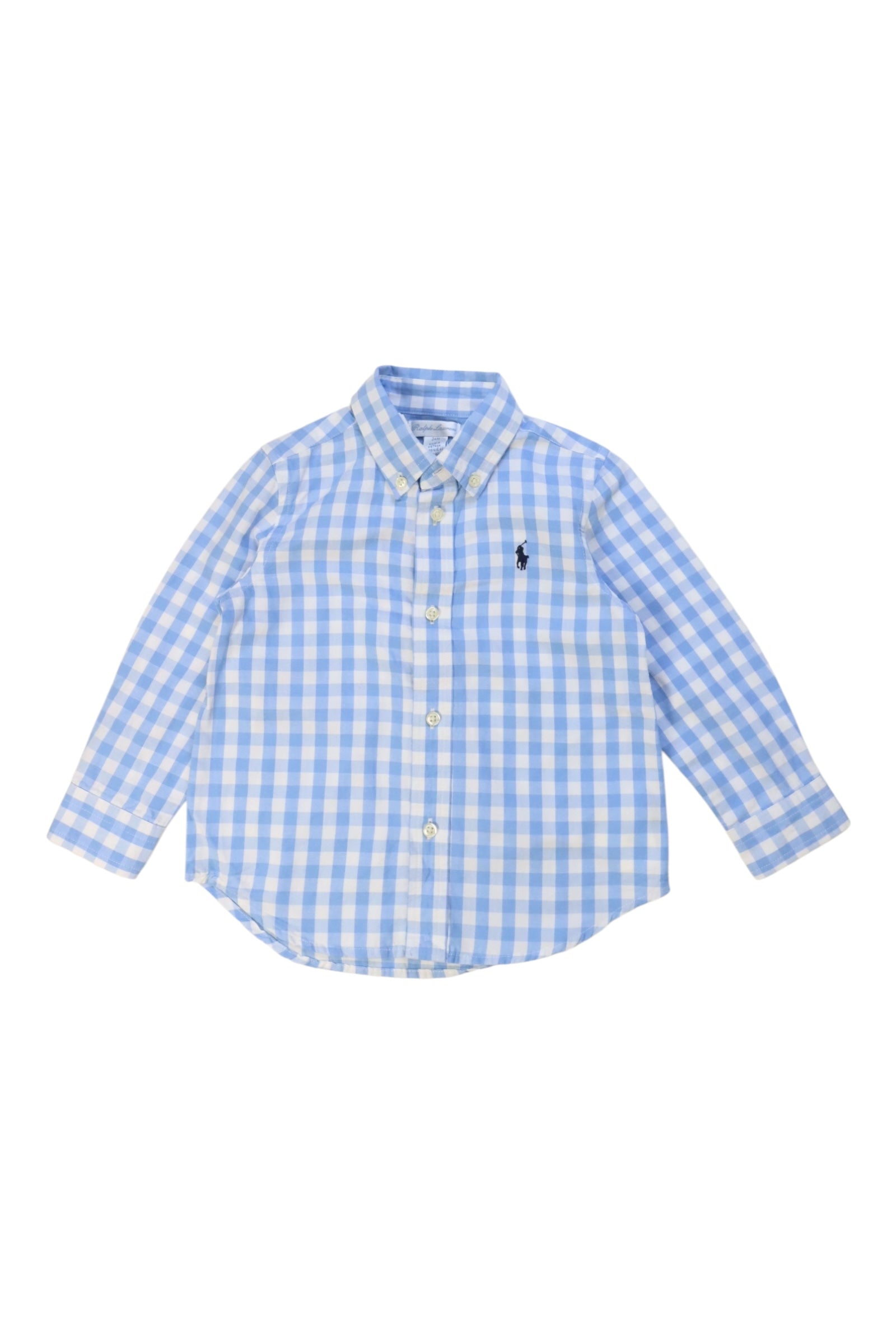 Ralph Lauren Button Down Checkered Shirt 18-24M、mySite、g9winljtr