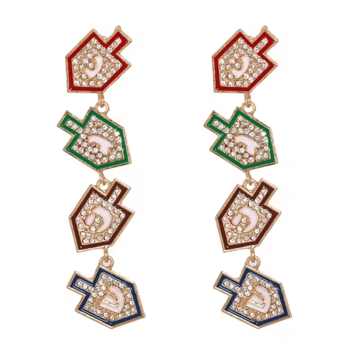 Crystal Dreidel Earrings、mySite、topwebapps