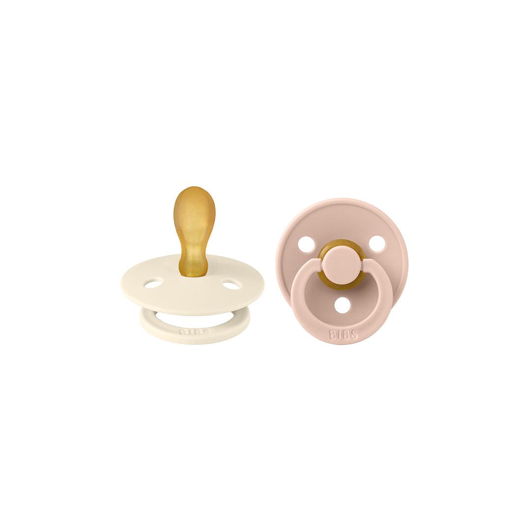  BIBS Colour Symmetrical Pacifier - 2 Pack - Ivory/Blush - Latex、mySite、merchandisen
