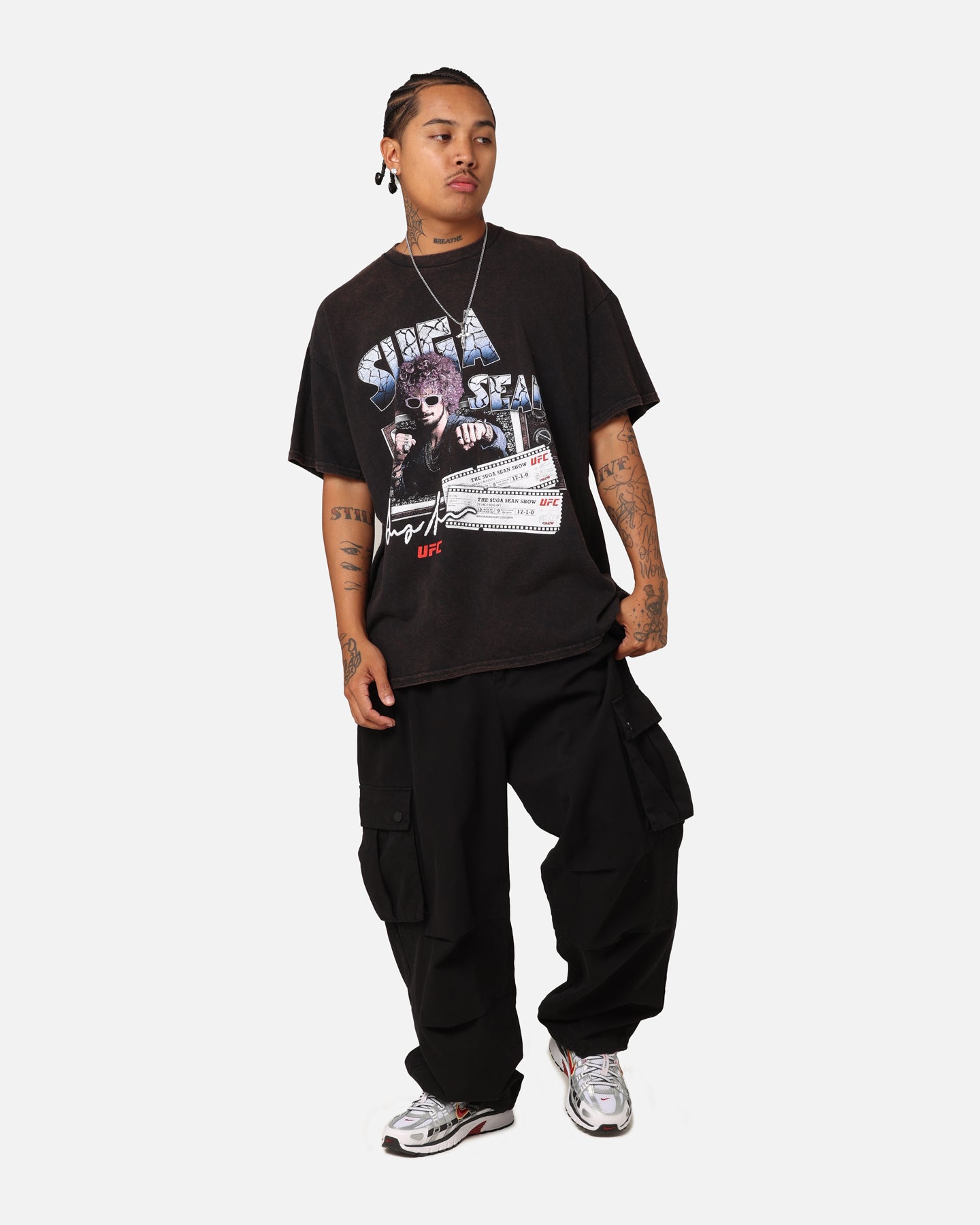 UFC By Goat Crew Suga Show Vintage T-Shirt Black Wash、mySite、zt4zffjzw
