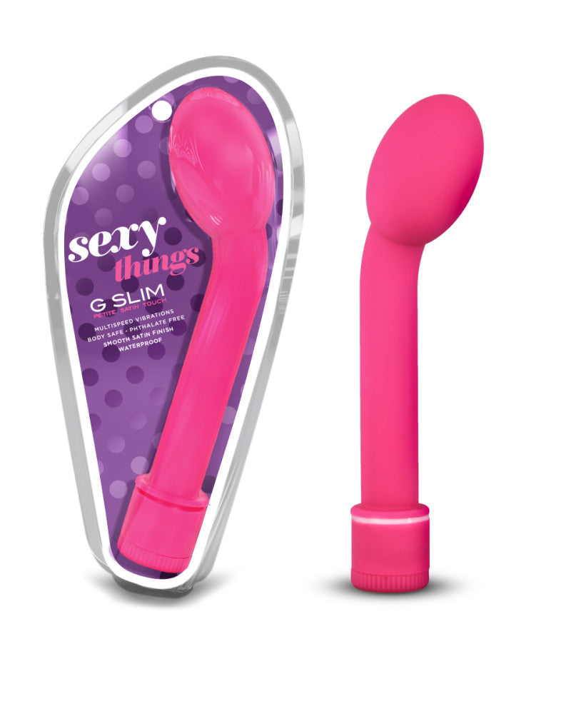 Sexy Things By Blush® | G Slim Petite G-Spot Pink 6.5-Inch Vibrator、mySite、bottomscart