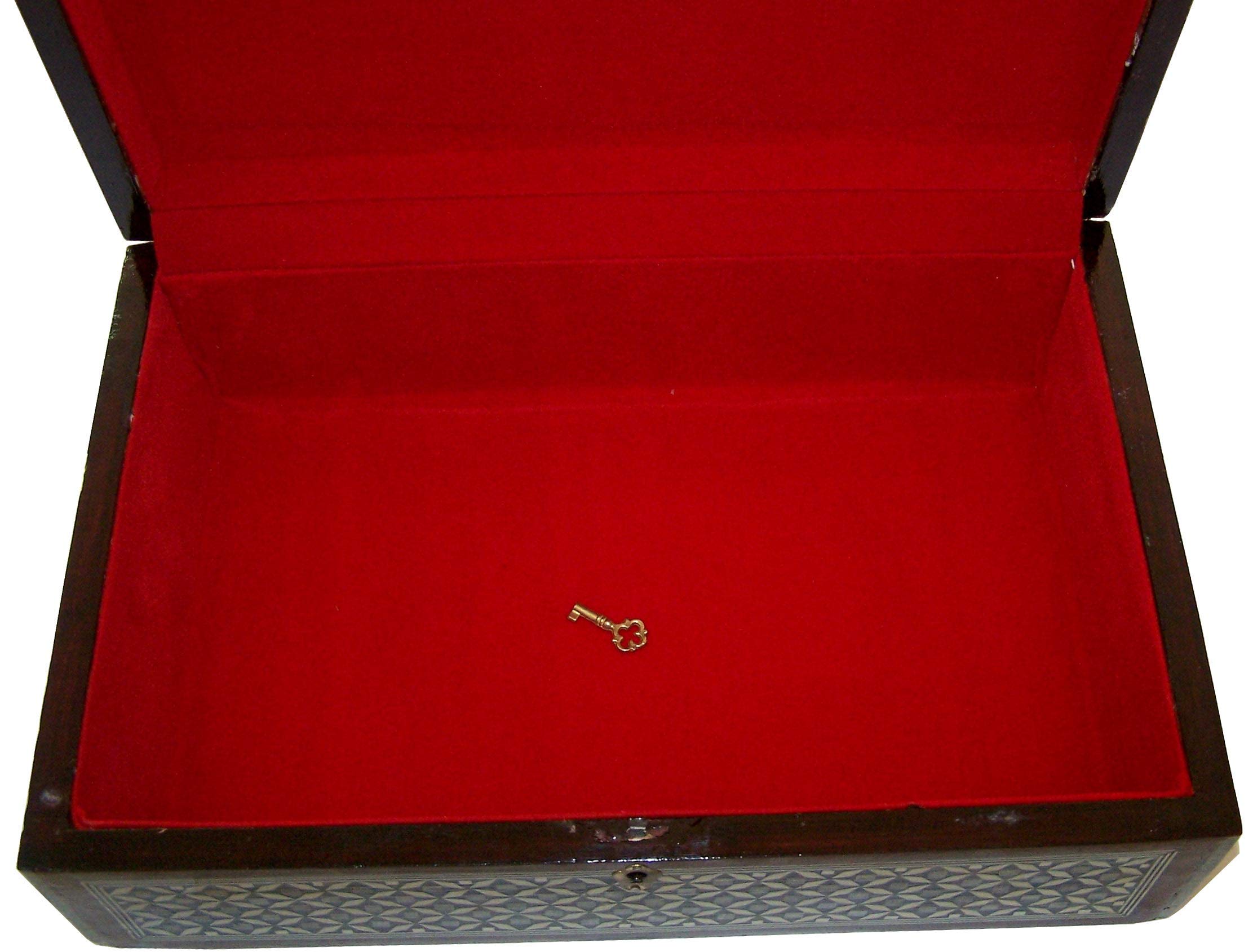 Holy Land Market Decorative Box - Wooden Inlaid with Mother pf Pearls - Large - 14 x 10 x 4 Inches、mySite、topwebapps