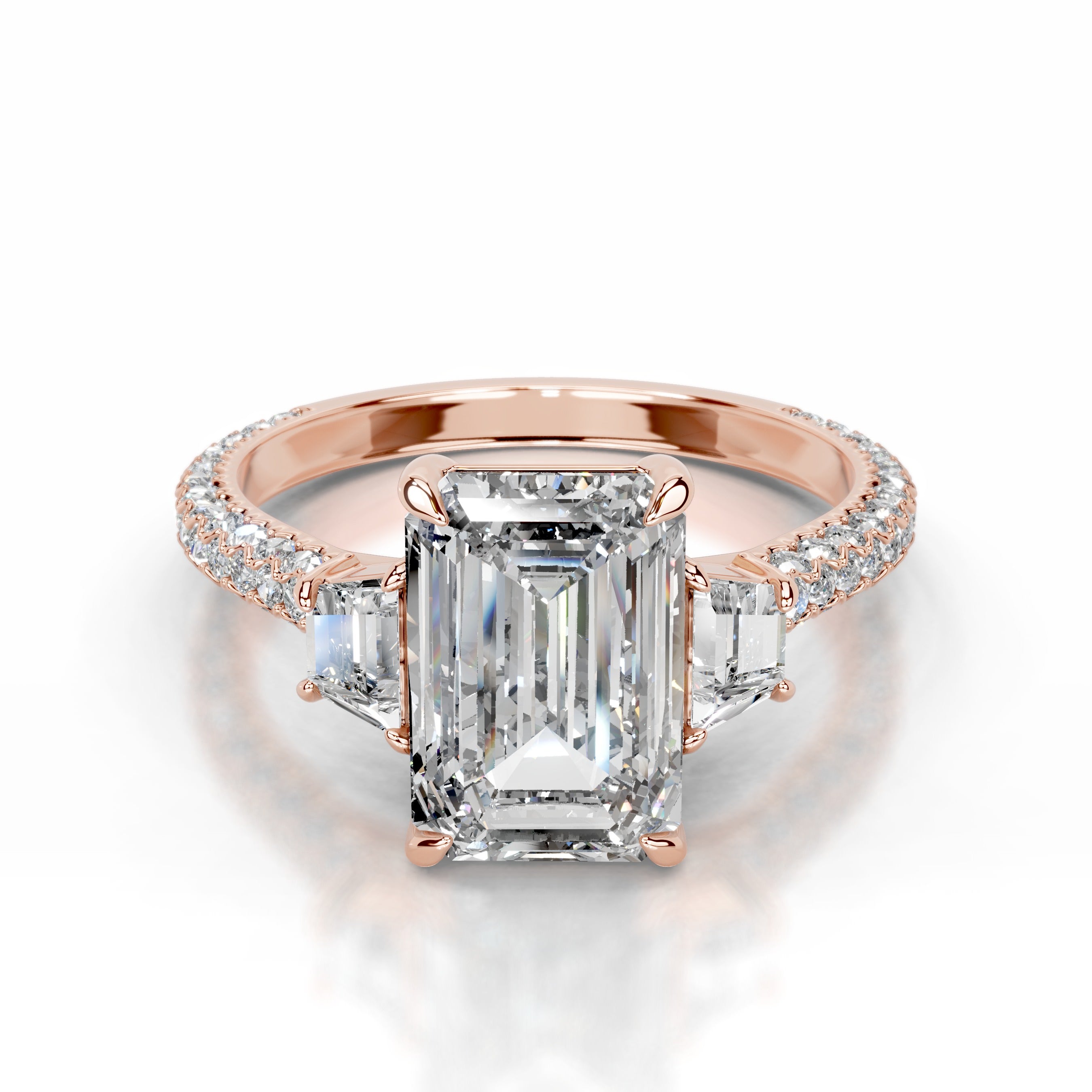 Cruz Lab Grown Diamond Ring - 14K Rose Gold、mySite、hinf8tx79