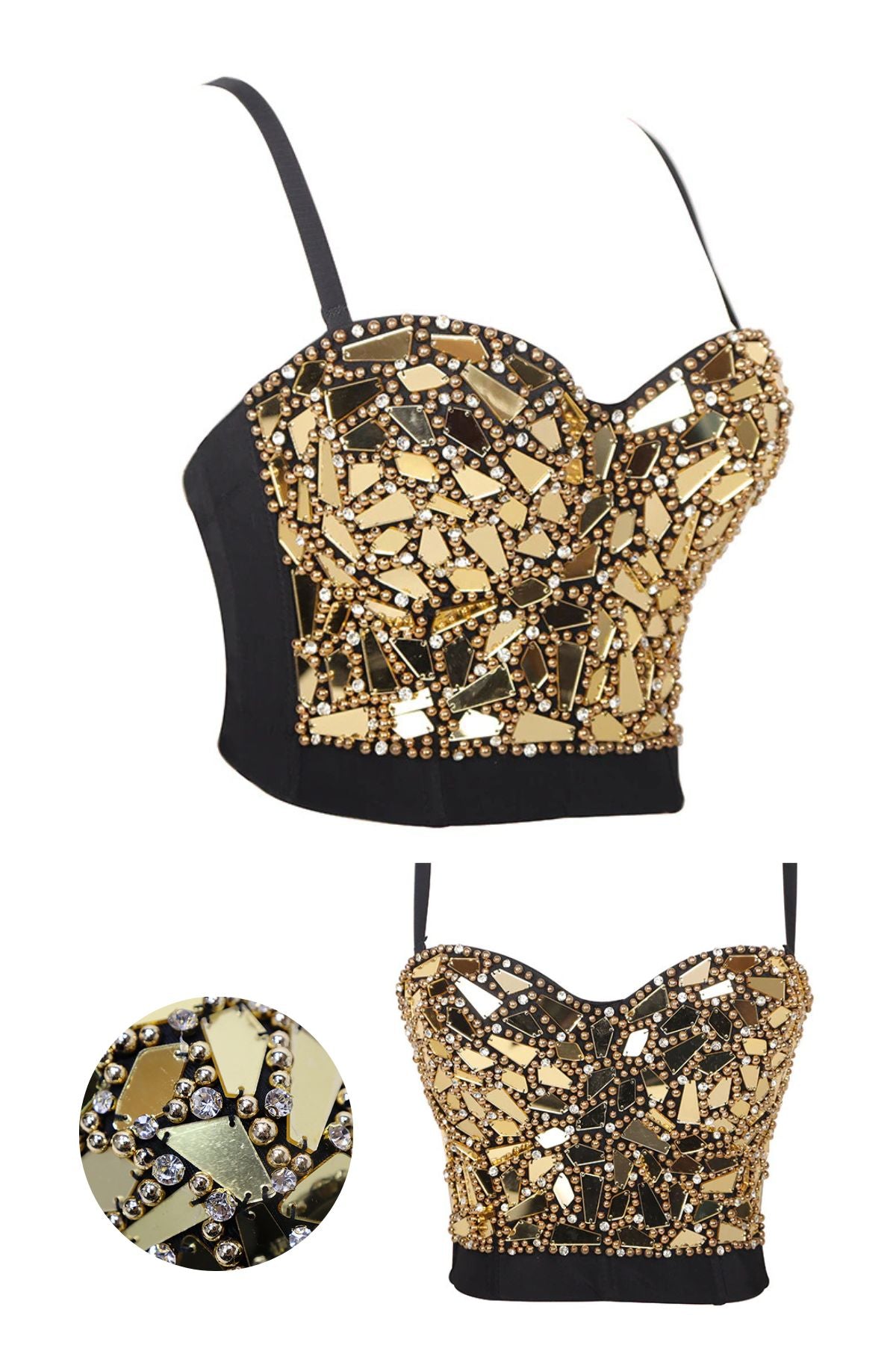  Super Gold Bustier Corset Top、mySite、merchandisen