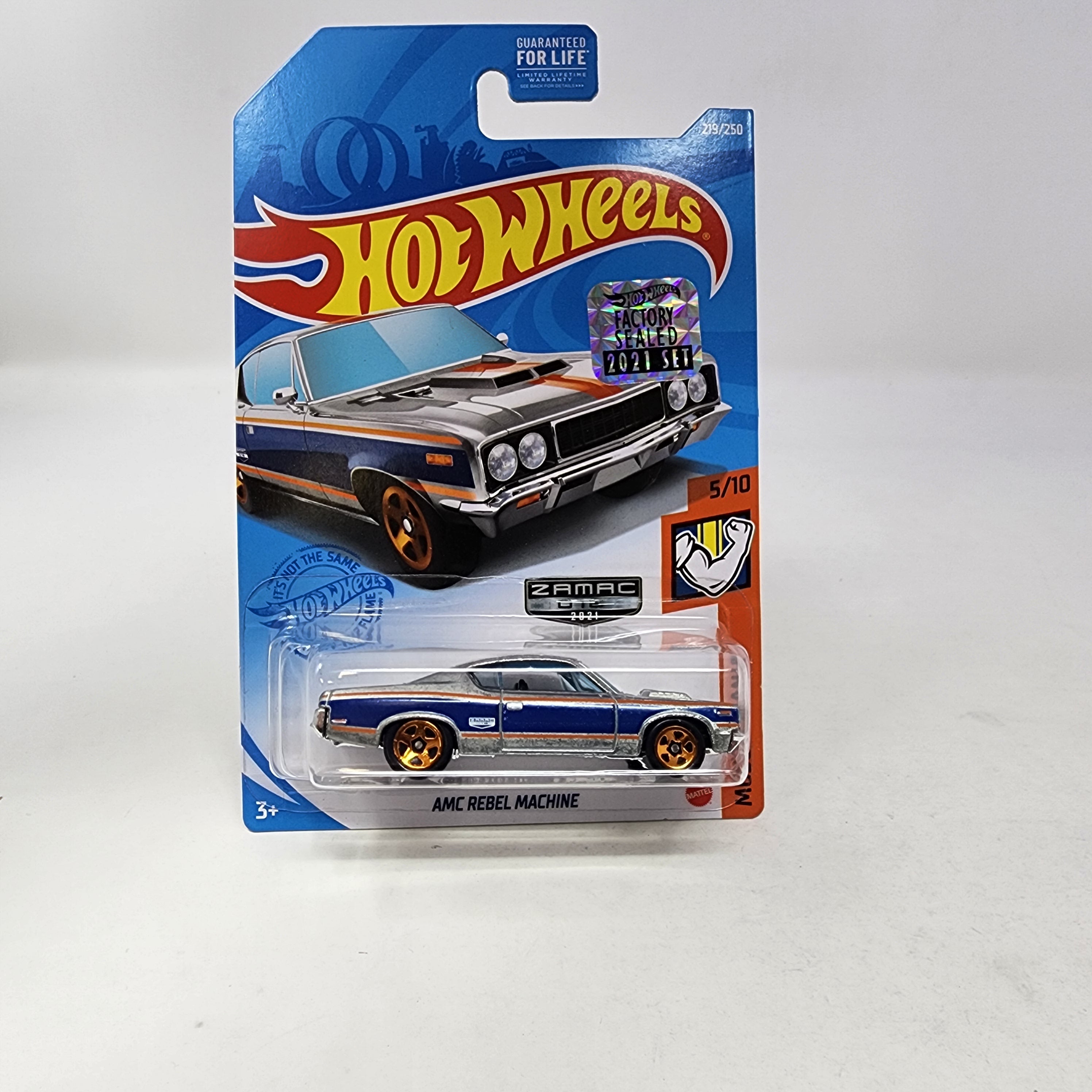 AMC Rebel Machine #219 * Zamac * Hot Wheels 2021 w/ Factory Holo、mySite、hgirdovlk