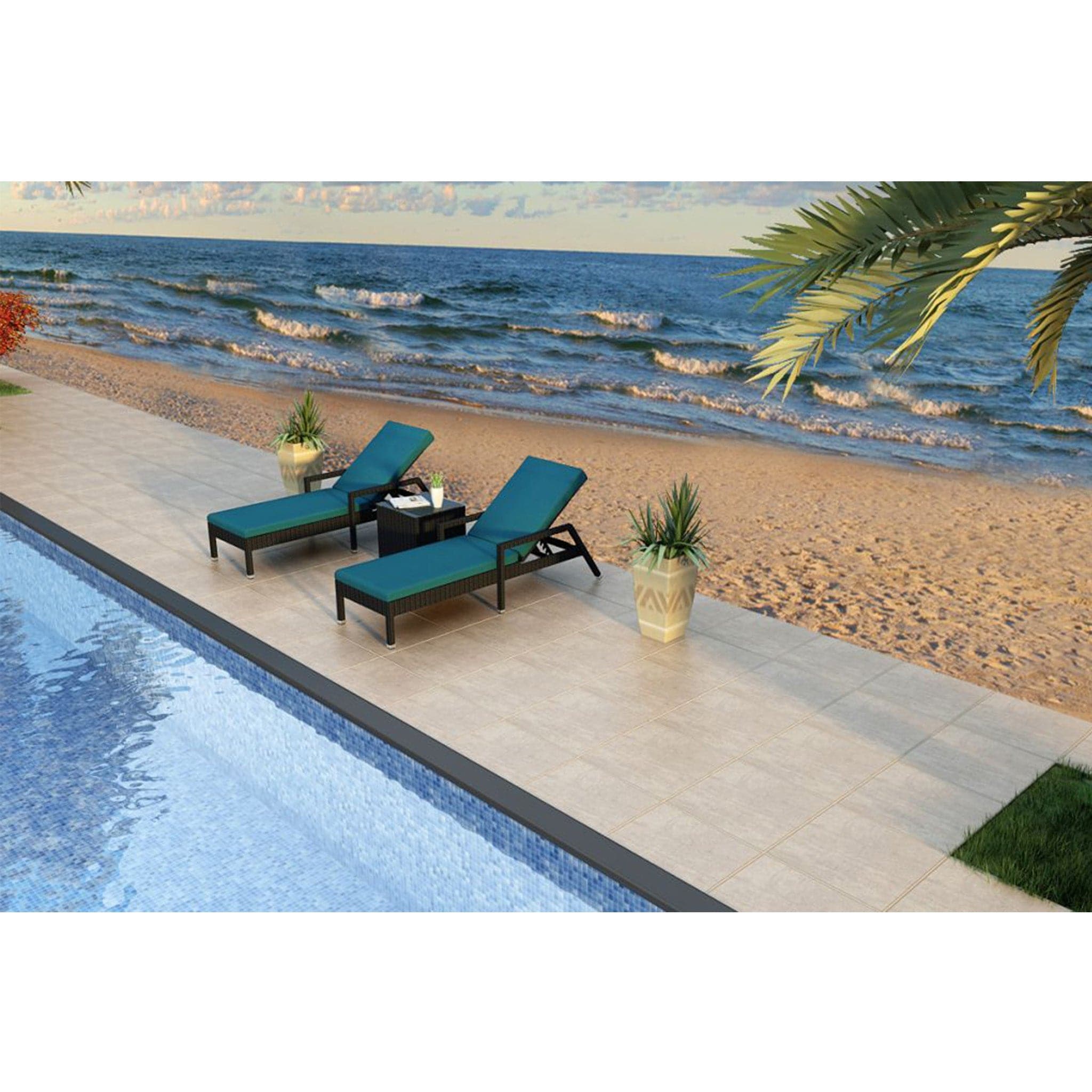 Urbana 3 Piece Reclining Chaise Lounge Set、mySite、neckold