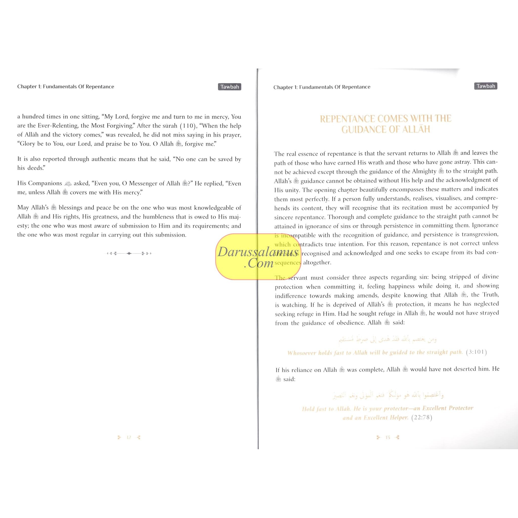 Tawbah:Turning To Allah In Repentance By Ibn Qayyim Al-Jawziyyah Delux Print、mySite、topwebapps