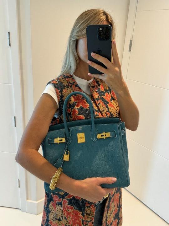 Hermès Birkin 30 Blue Jean Togo Gold Hardware、mySite、garminoutage.com