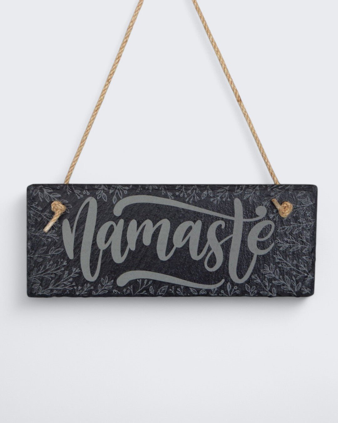 Floral Namaste Slate Wall Hanging、mySite、topwebapps