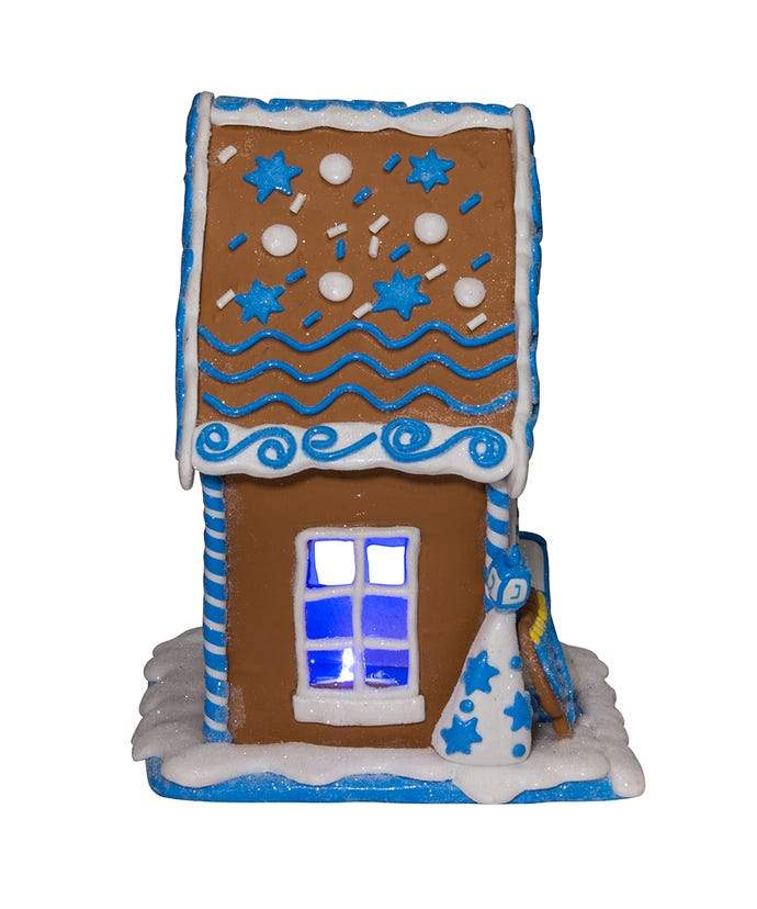 Gingerbread LED Hanukkah House Table Piece、mySite、topwebapps