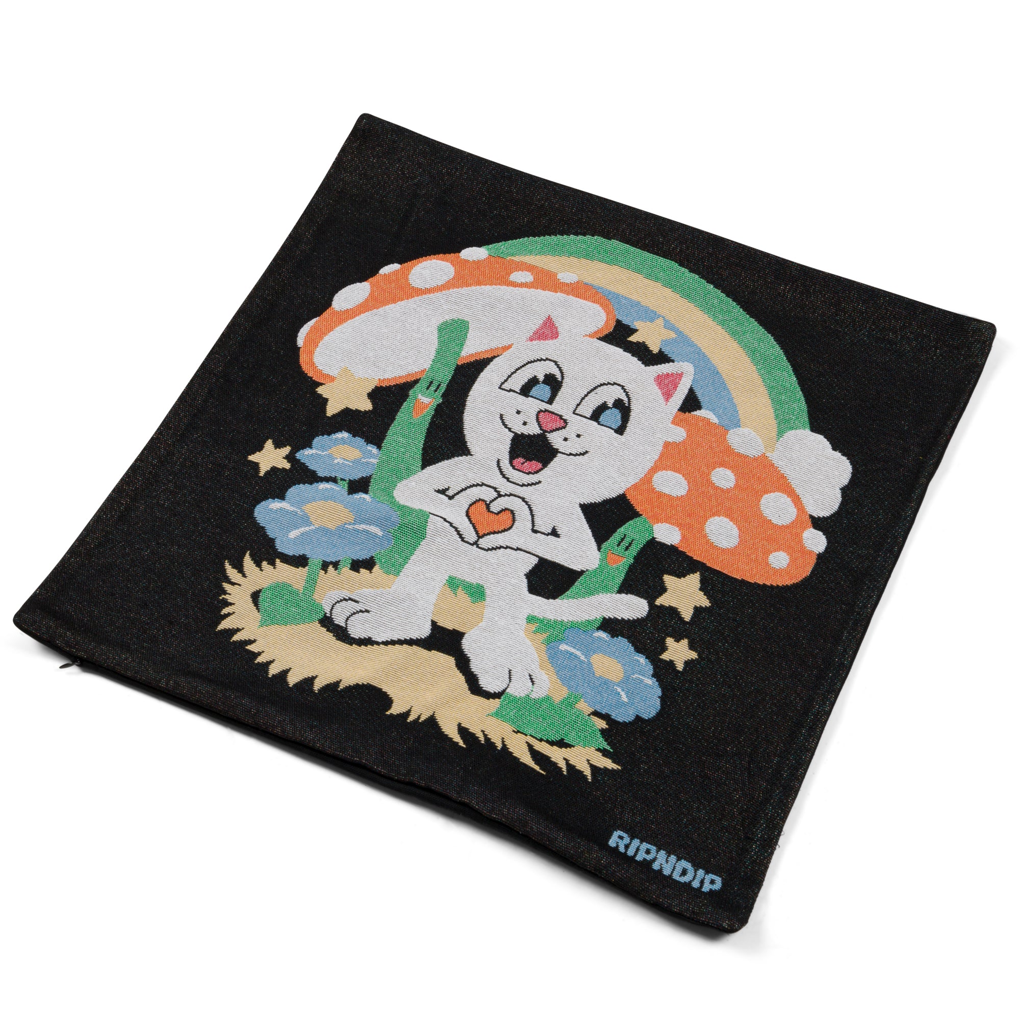  So Mushroom Pillow Cover (Black)、mySite、merchandisen
