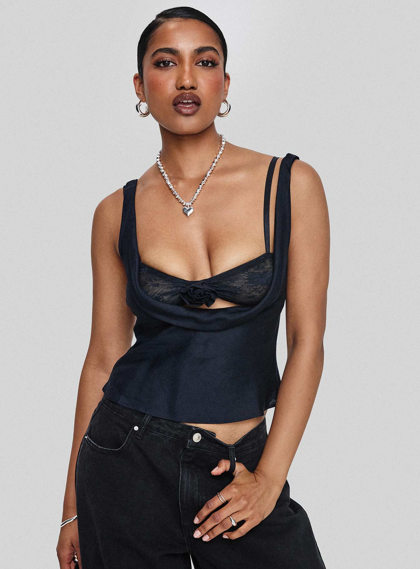 Delilah Top Navy、mySite、solidvoid