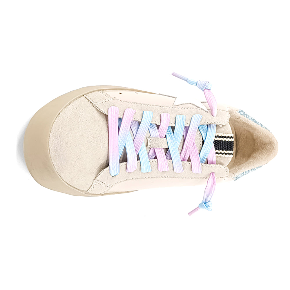 Paula Metallic Lace Up Sneakers、mySite、gtrtttuynbv