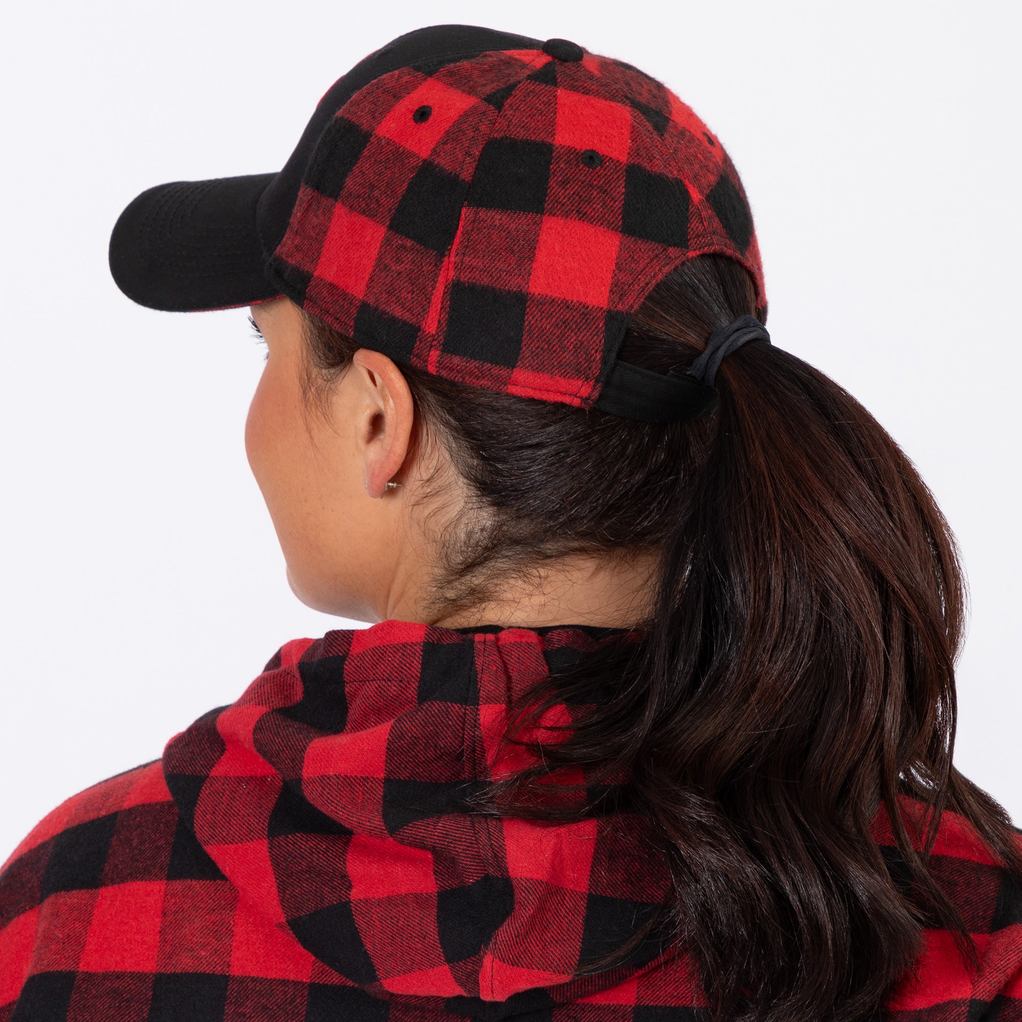 Paw Print Plaid Baseball Hat、mySite、camillekostekn