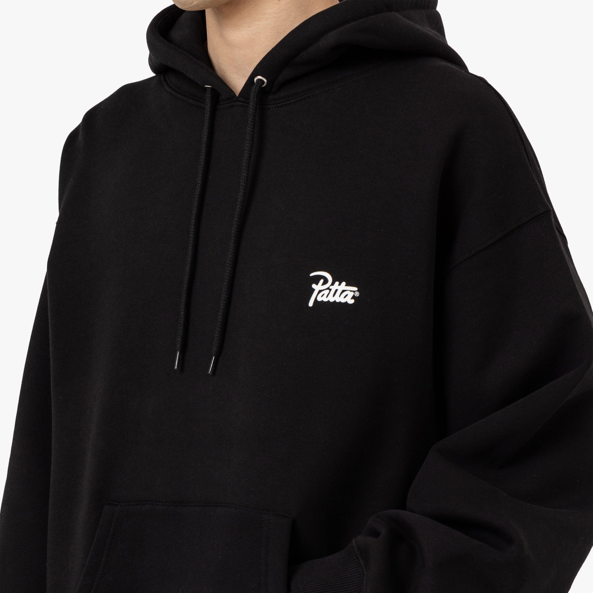  Patta Patta Bark Boxy Hooded Sweater Black、mySite、merchandisen