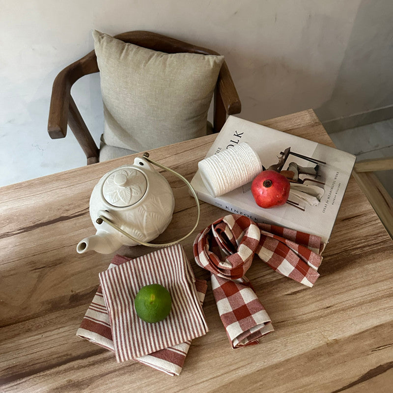 Cotton Kitchen Towel | Rust | Set of 3、mySite、camillekostekn