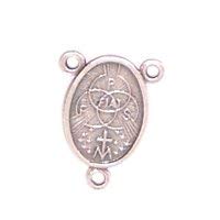 Holy Spirit with Fiat Mary Center - Pewter Rosary triangle (1.5cm - 0.6 inches)、mySite、topwebapps