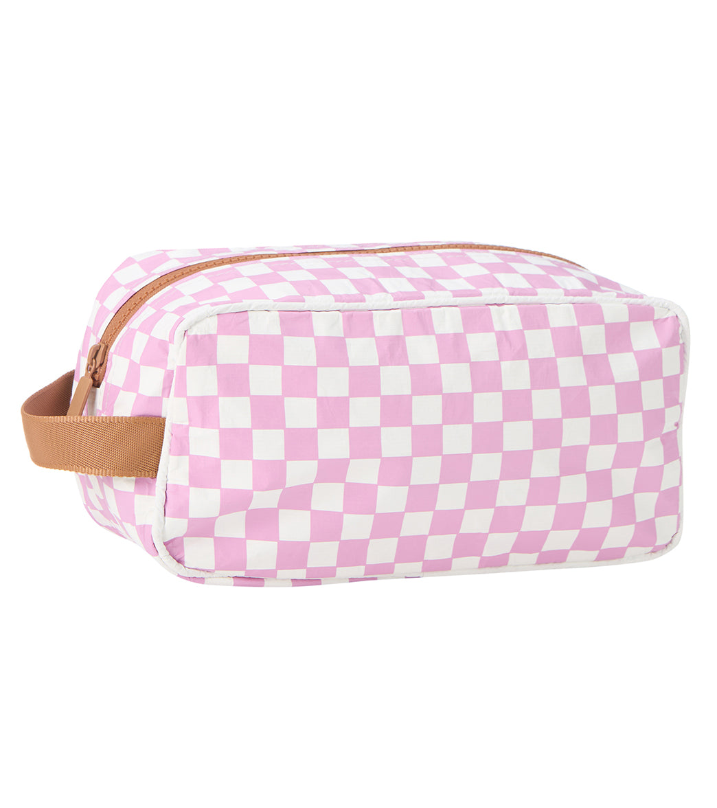 ALOHA Petite Check Dopp Kit Splash Proof Bag、mySite、noshort