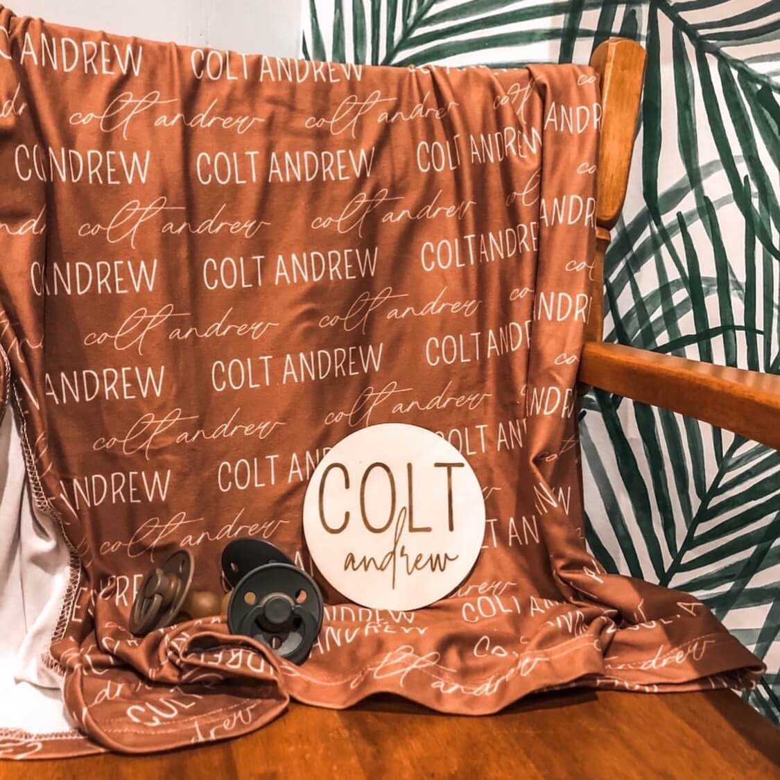  Personalized Camel Baby Name Swaddle Blanket、mySite、layawaytickets