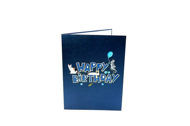 Happy Birthday Cats Pop Up Card for Cat Lovers、mySite、g9winljtr