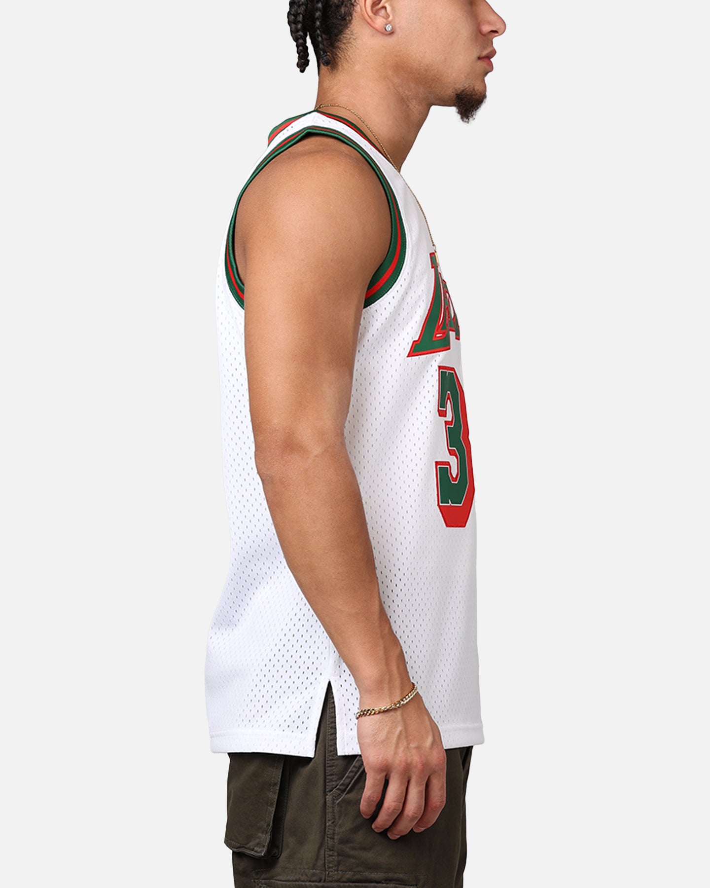 Mitchell & Ness Los Angeles Lakers Shaquille O'Neal 'Viva Mexico' '96-97 Swing Jersey White/Green、mySite、zt4zffjzw