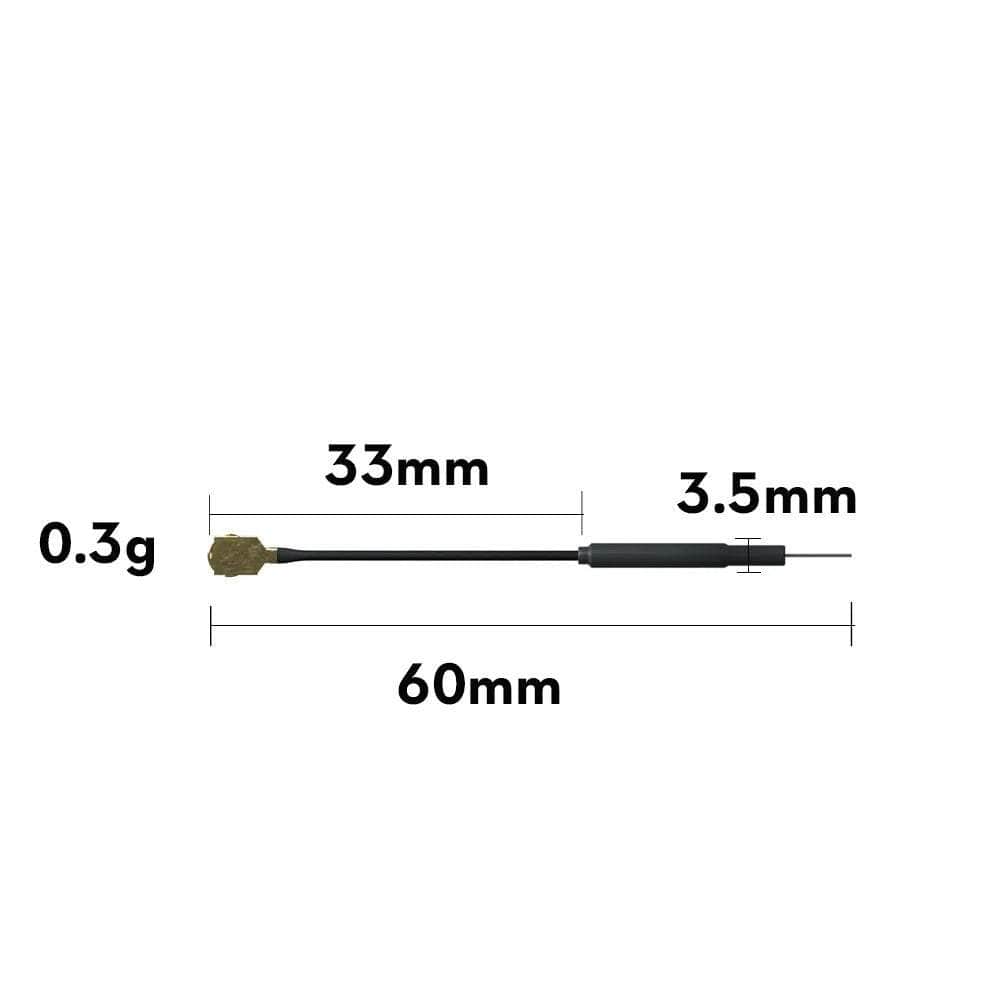  Flywoo 5.8G 3dBi Light Brass Antenna U.FL Dipole FPV Antenna 5 Pack - Linear - Choose Length、mySite、merchandisen