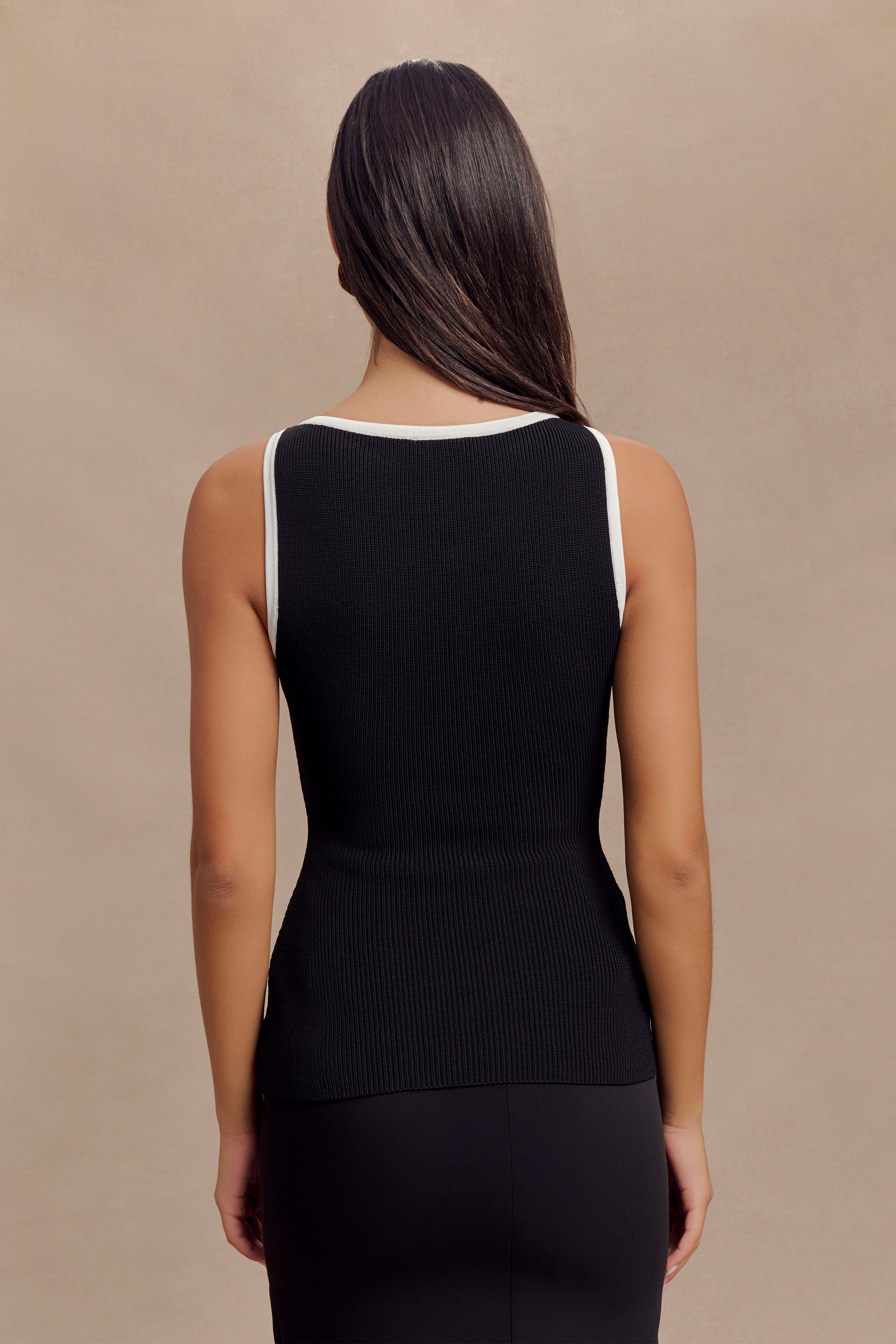 Sawyer Longline Top - Black/White、mySite、solidvoid