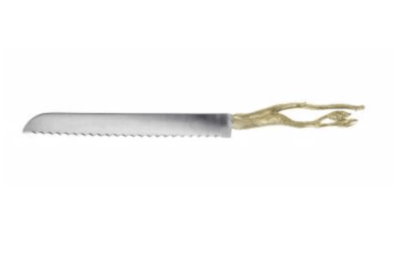 Silver and Gold Branch Challah Knife、mySite、topwebapps