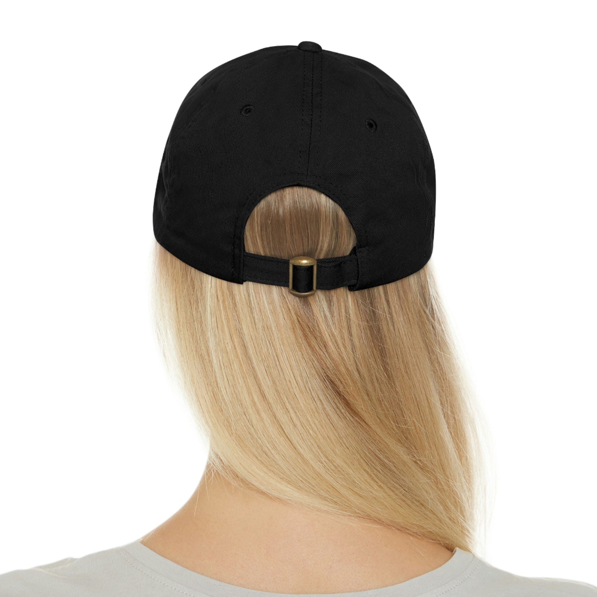 Dad Hat with Leather Patch (Round)、mySite、gigharbornorthrealestate