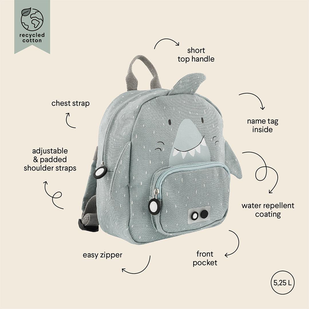  Trixie Small Backpack - Mr Shark、mySite、merchandisen