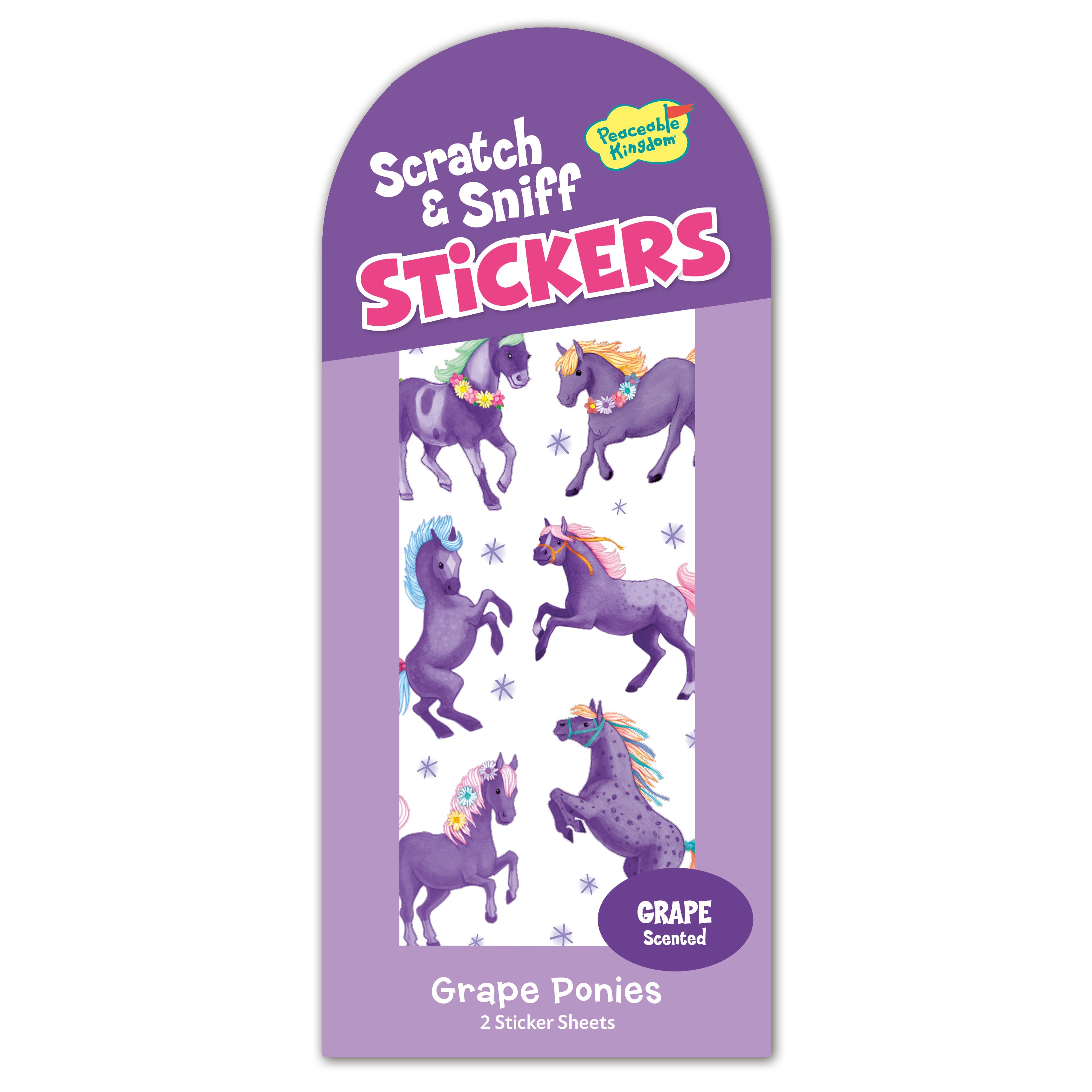  Grape Ponies Scratch & Sniff Stickers、mySite、ghnorth
