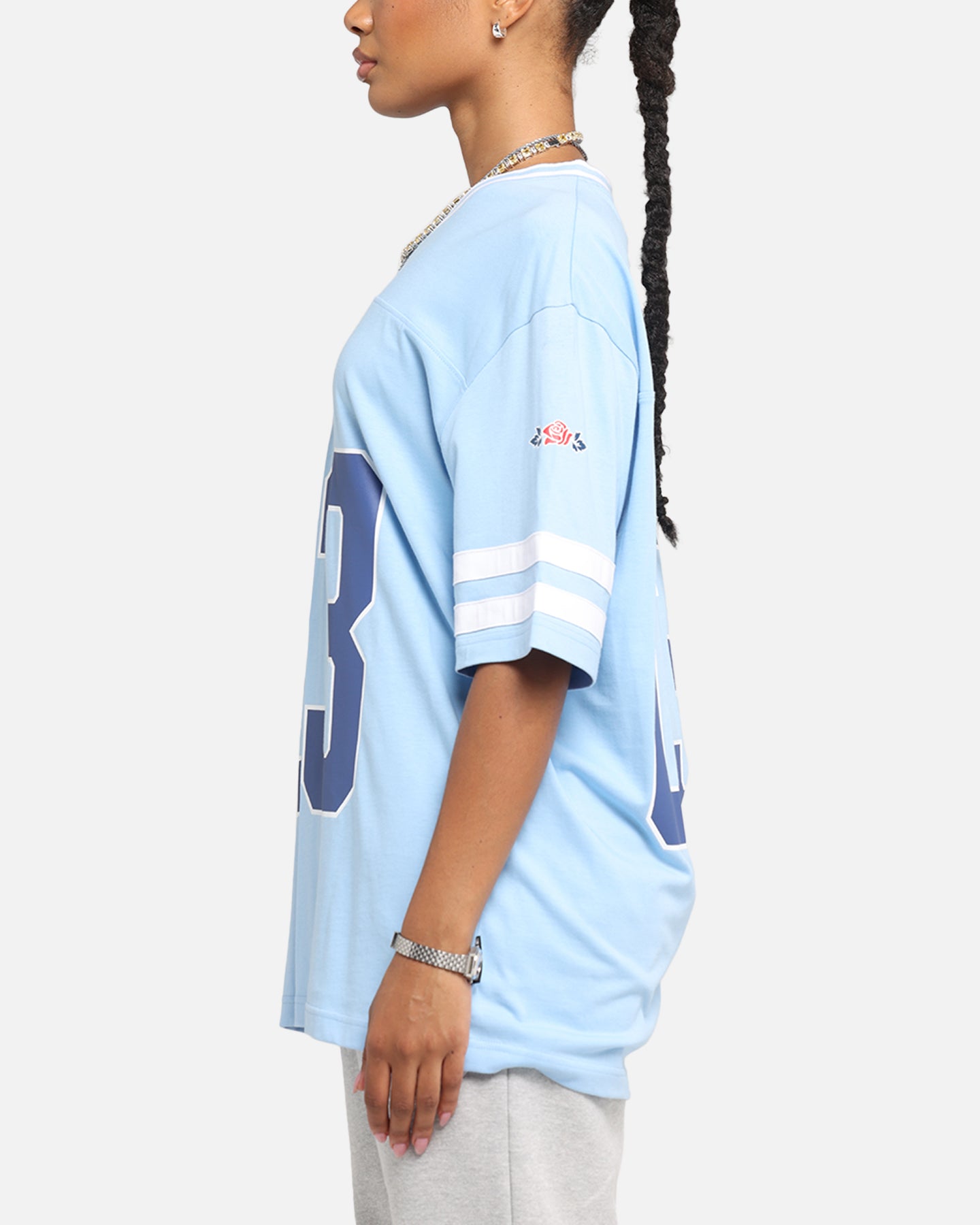 Carre Rose Football T-Shirt Light Blue、mySite、zt4zffjzw