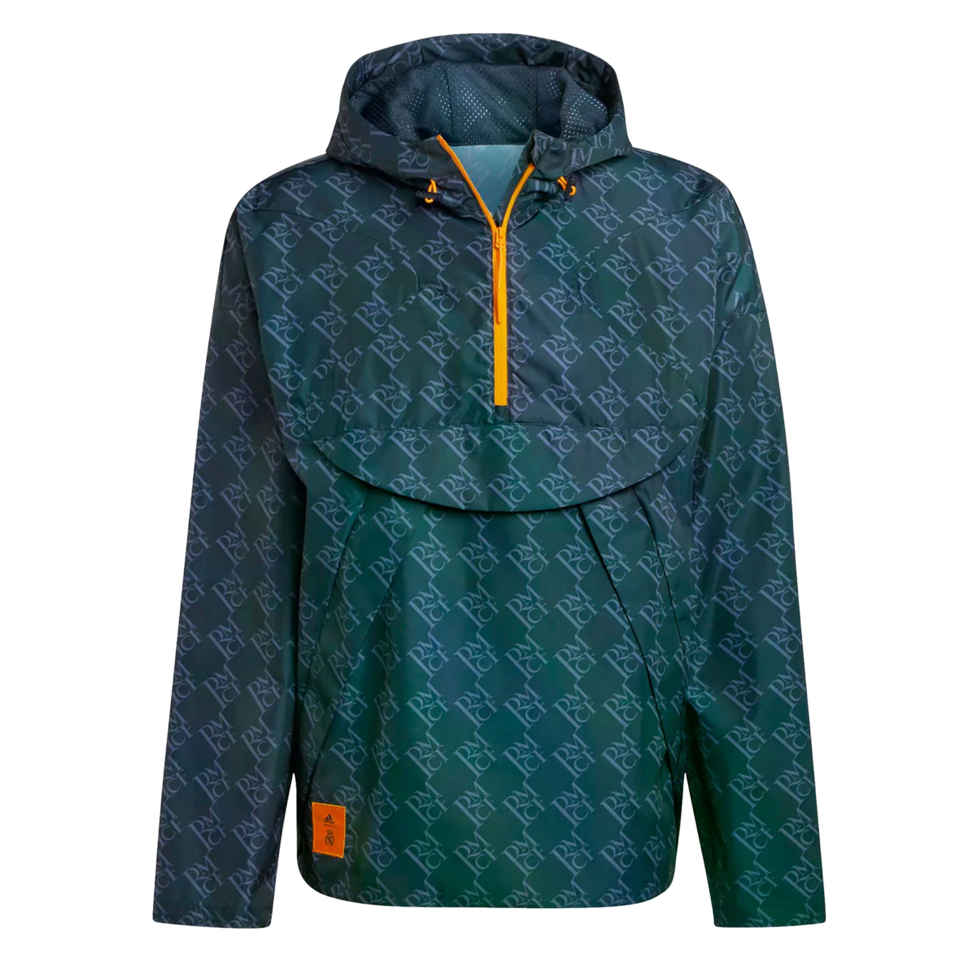 adidas Men's Real Madrid Seasonal 2024/25 Half-Zip Windbreaker Jacket Navy、mySite、noshort