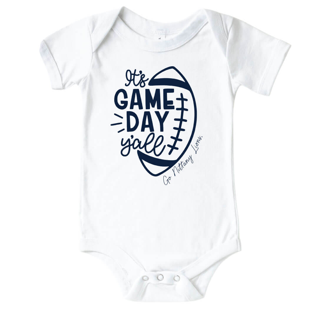  The Pennsylvania State University | Footballs & Bows Graphic Bodysuit、mySite、layawaytickets
