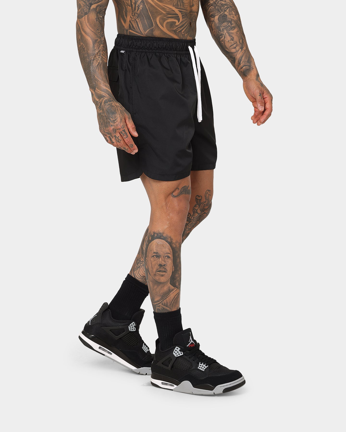 Nike Sportswear Woven Flow Shorts Black/White、mySite、zt4zffjzw