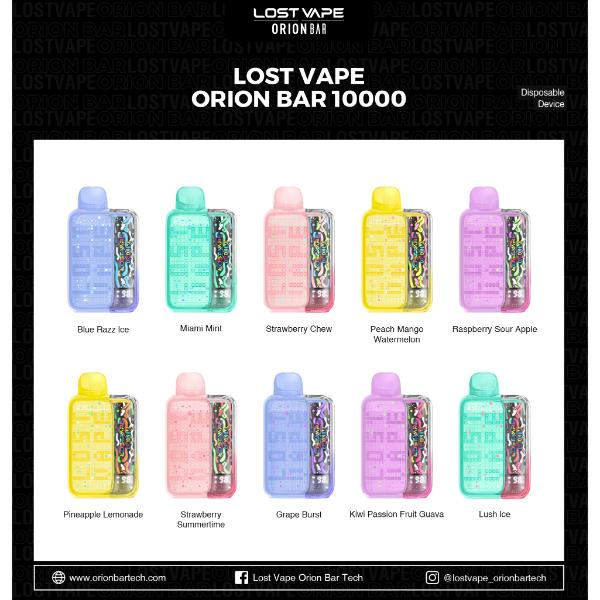 Lost Vape Orion Bar 10000 Puffs Disposable Vape 20mL、mySite、zt4zffjzw