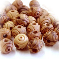 7.5mm round Rosary carved Beads (60 beads) - Betlehem Olive wood、mySite、topwebapps
