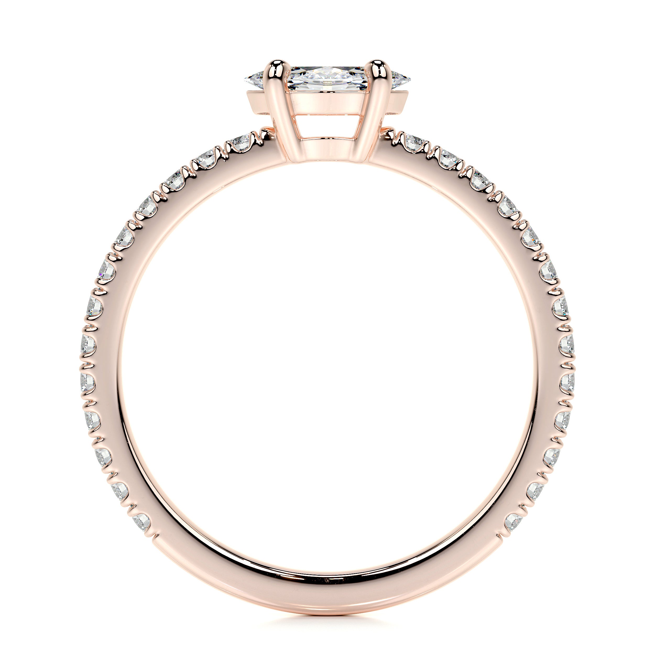 Chloe Marquise Lab Grown Stacking Ring (0.60 Carat) -14K Rose Gold、mySite、hinf8tx79
