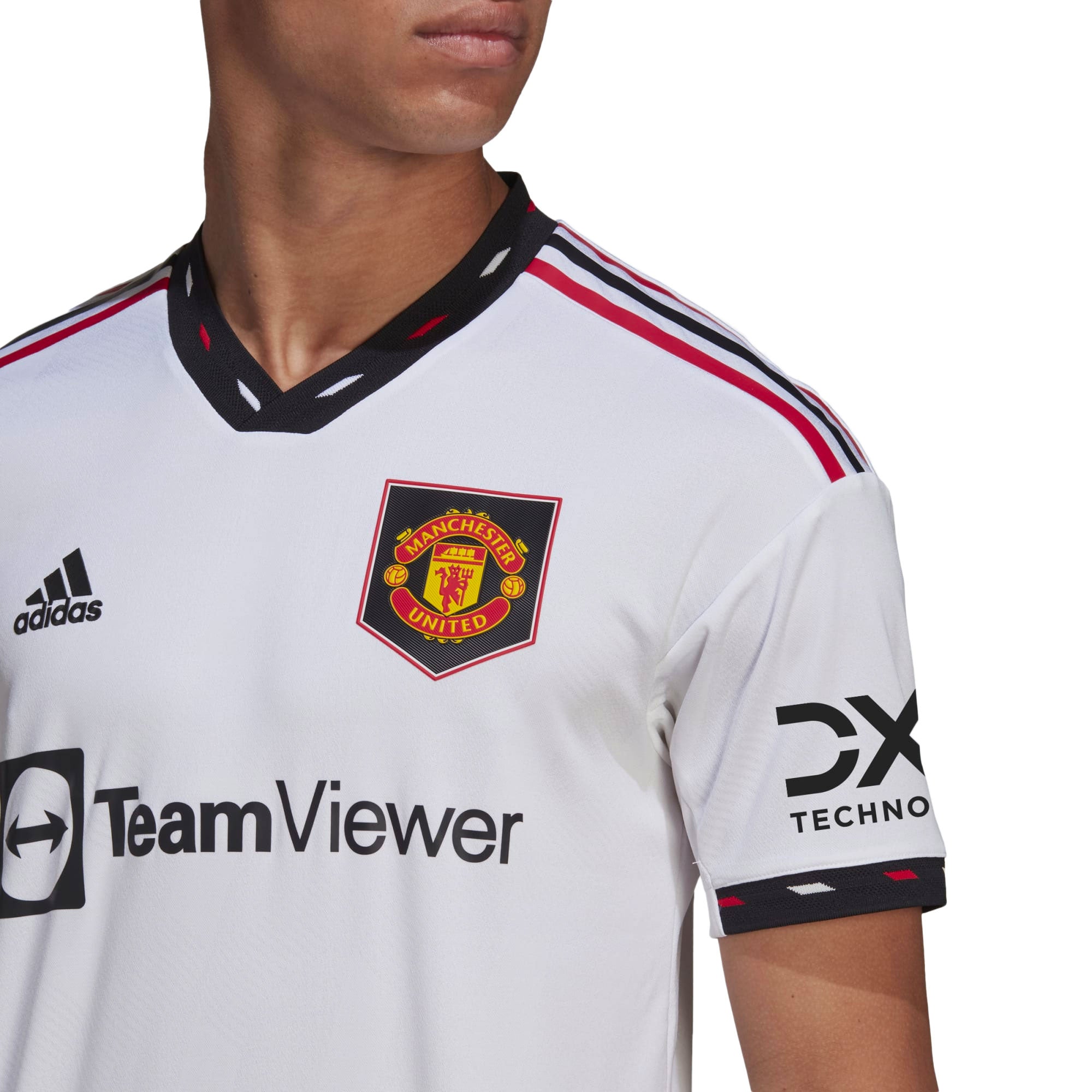 adidas Men's Manchester United 2022/23 Authentic Away Jersey White、mySite、noshort