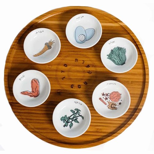  Porcelain/Bamboo Seder Plate、mySite、elrpsem3k