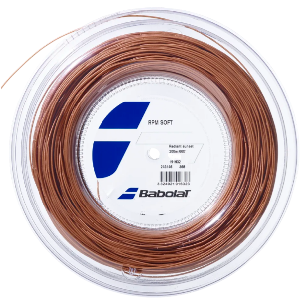 Babolat RPM Soft 16/1.30 Tennis String Reel (Orange)