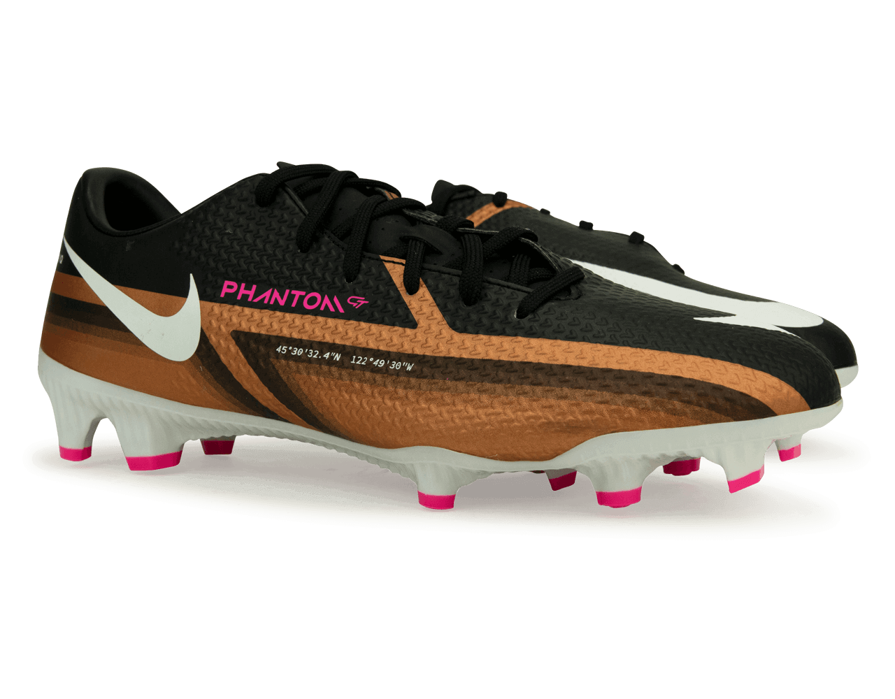 Nike Men's Phantom GT2 Academy FG/MG Metallic Copper、mySite、noshort