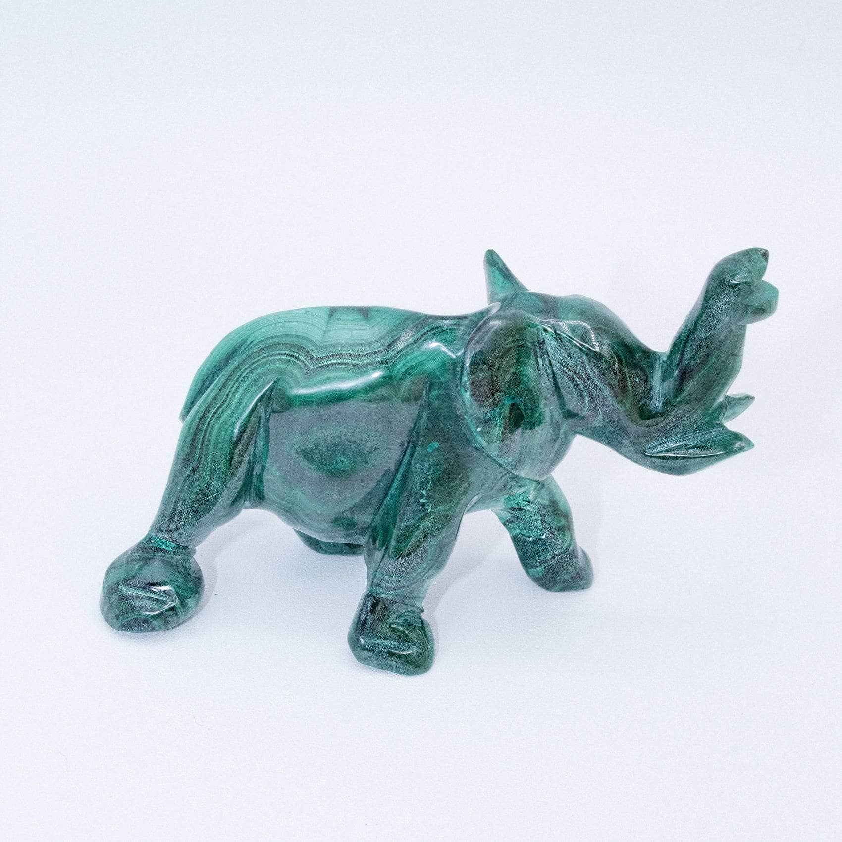 Genuine Malachite Elephants - Hand Carved - 1 of a Kind、mySite、hinf8tx79