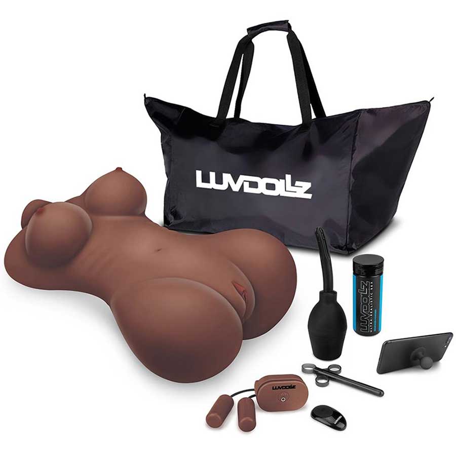 LuvDollz Life Size Sex Doll | Remote Control F Buddy Dark Skin、mySite、bottomscart