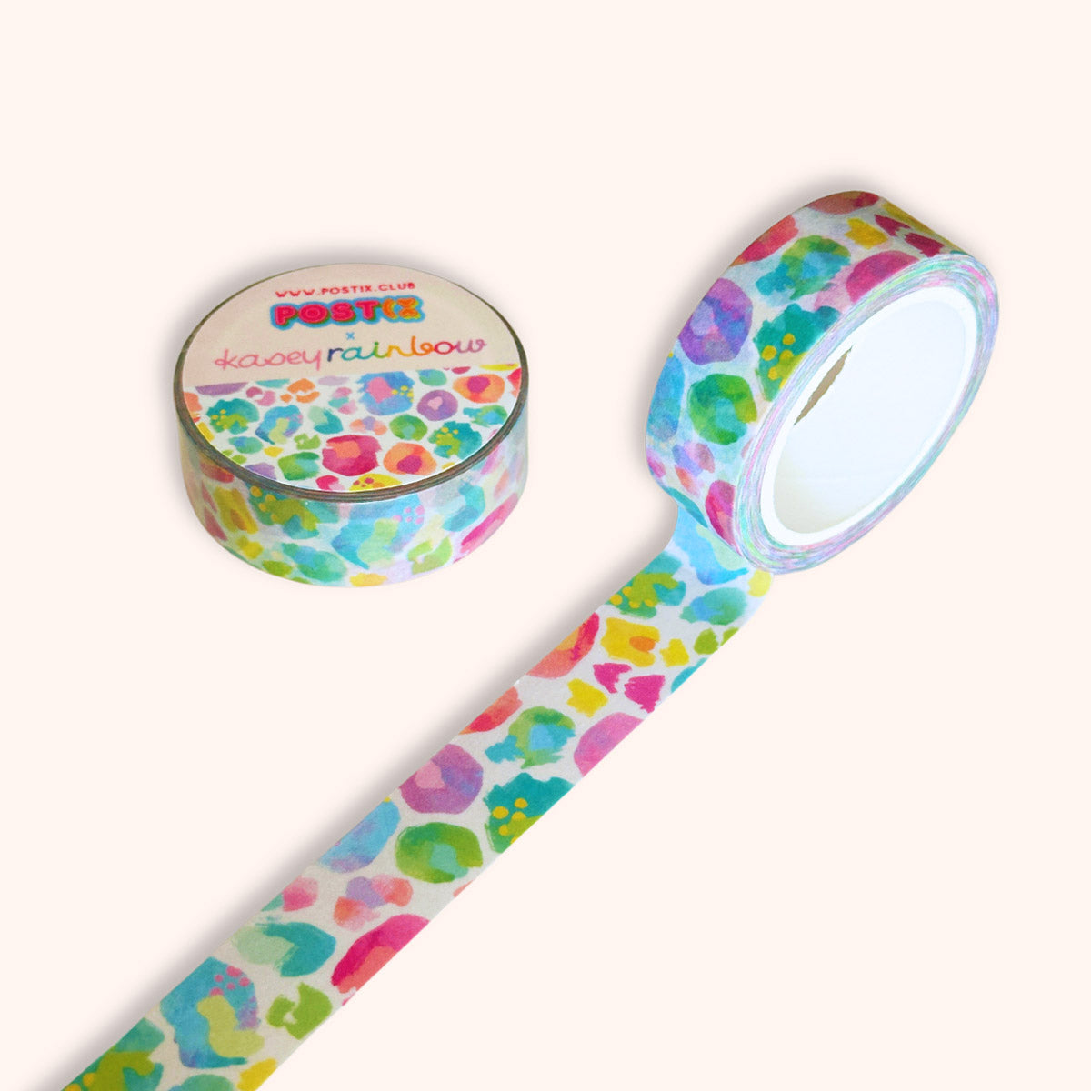  Limited Edition Kasey Rainbow Pastel Leopard Washi Tape、mySite、ghnorth